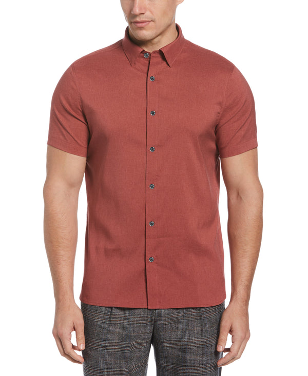 perry ellis Big & Tall Total Stretch Heather Shirt Sun Dried Tomato