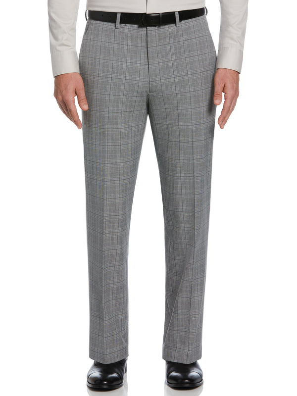 perry ellis Classic Fit Stretch Plaid Suit Pant Grey