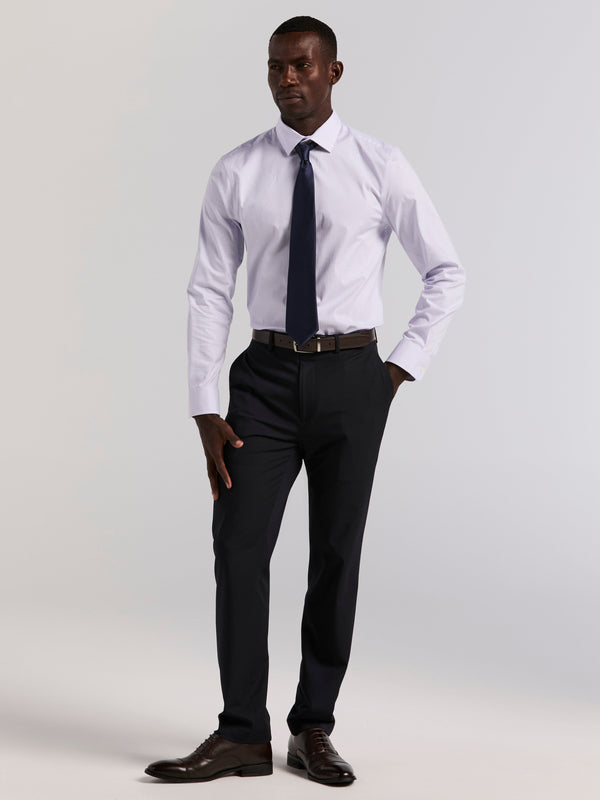 Perry Ellis Cotton Mini Plaid Slim Fit Dress Shirt Orchid Petal