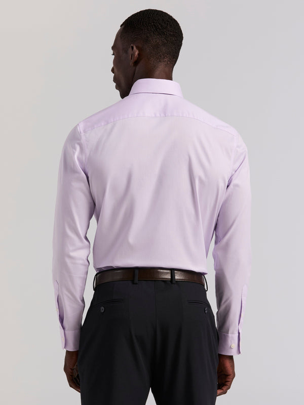 Perry Ellis Cotton Slim Fit Royal Oxford Dress Shirt Orchid Petal