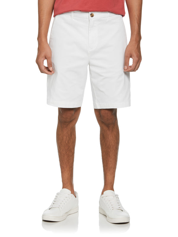 perry ellis Flat Front Stretch Chino Short Bright White