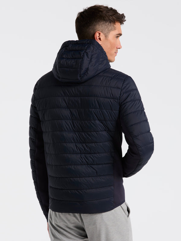 Perry Ellis Hybrid Lightweight Puffer Jacket Dark Sapphire