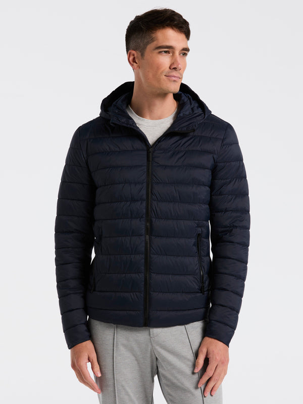 perry ellis Hybrid Lightweight Puffer Jacket Dark Sapphire