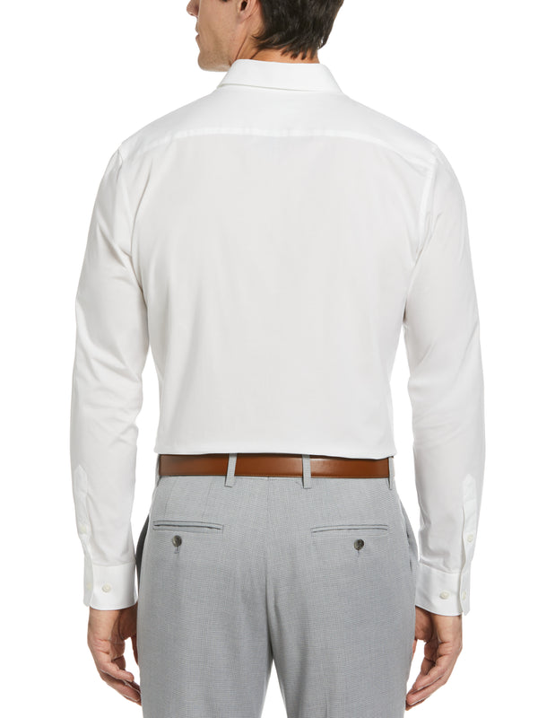 Perry Ellis Luxury Cotton Poplin Dress Shirt Bright White
