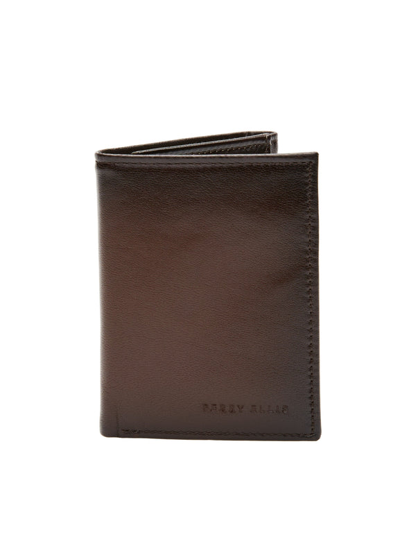 perry ellis Michigan Slim Trifold Brown Wallet Brown
