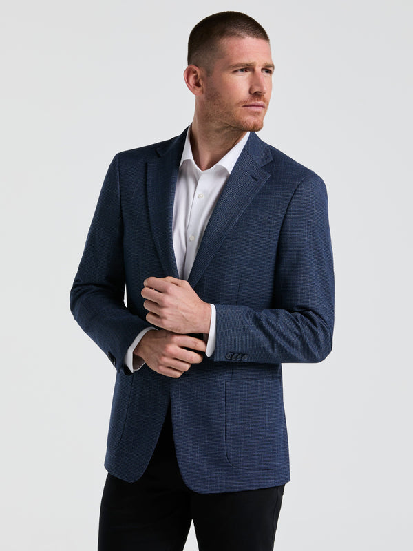 perry ellis Mini Houndstooth Pattern Sportcoat Blue