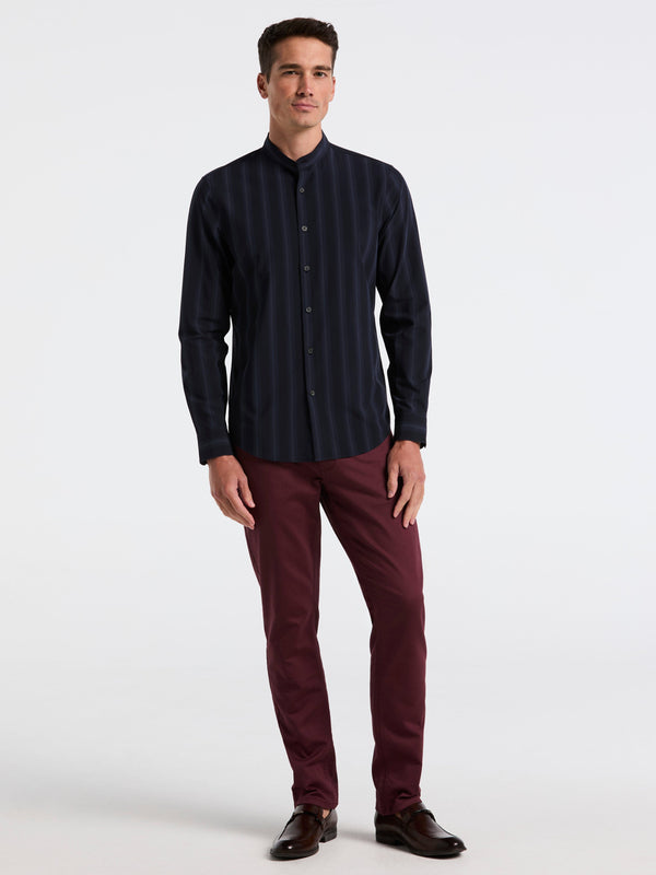 Perry Ellis Ombre Stripe Slim Fit Long Sleeve Shirt Dark Sapphire