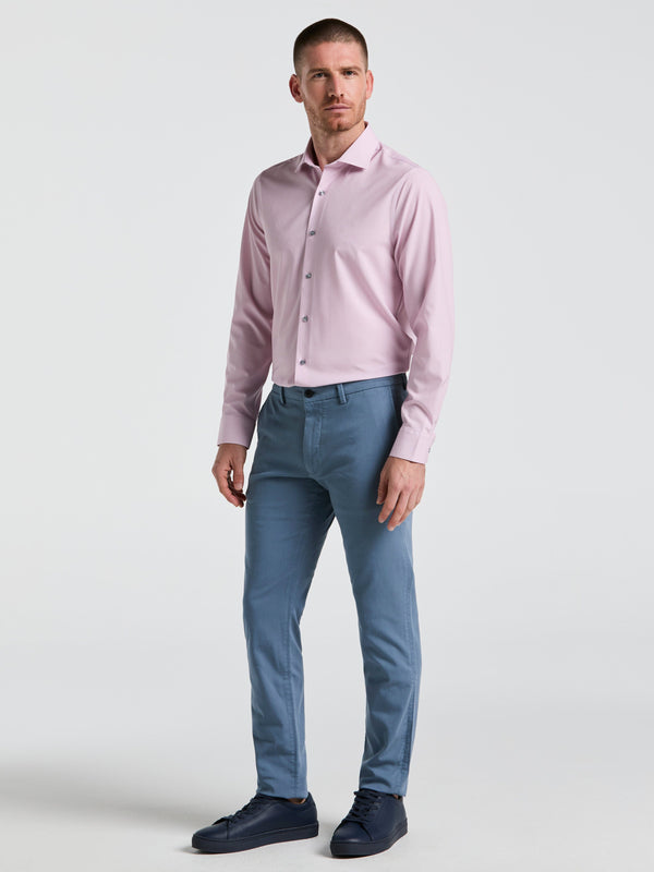 Perry Ellis Performance Tech Geo Print Dress Shirt Faded Rose