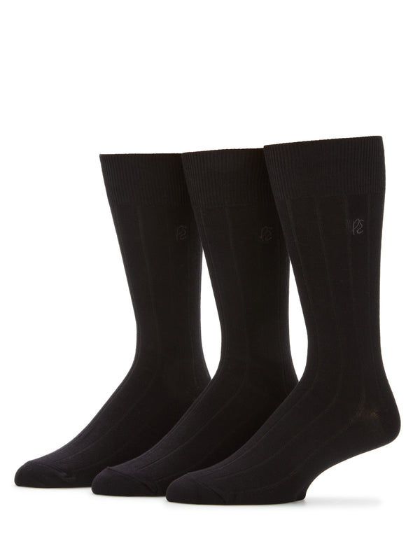 perry ellis 3 Pack Luxe Bamboo Socks New Dk Assrt
