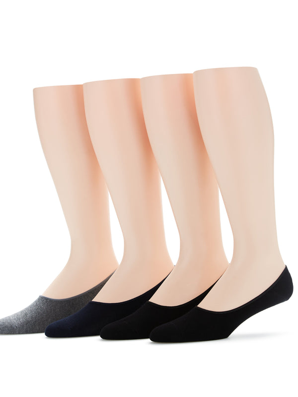 Perry Ellis 4 Pack Liner Socks Black