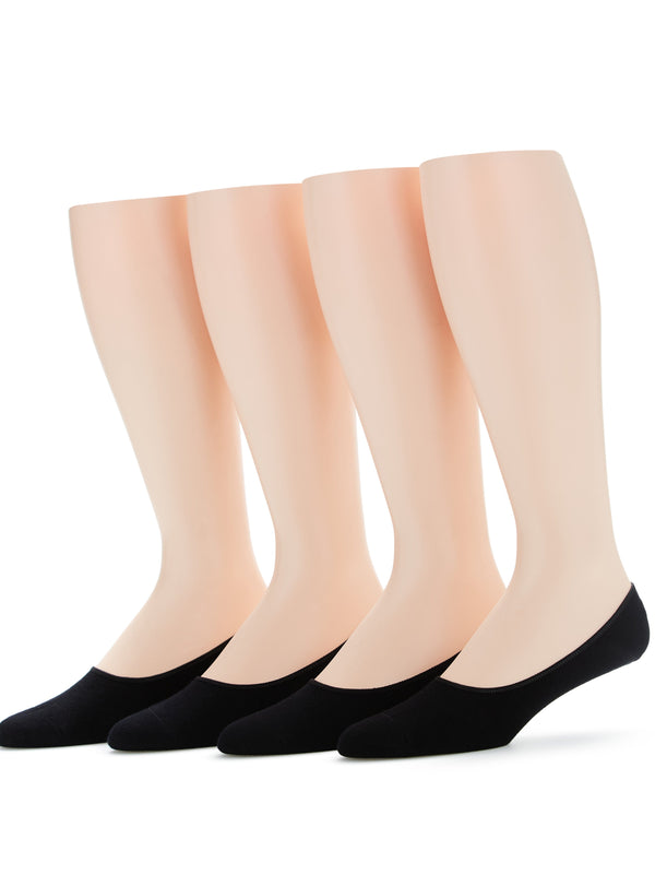 perry ellis 4 Pack Liner Socks Black