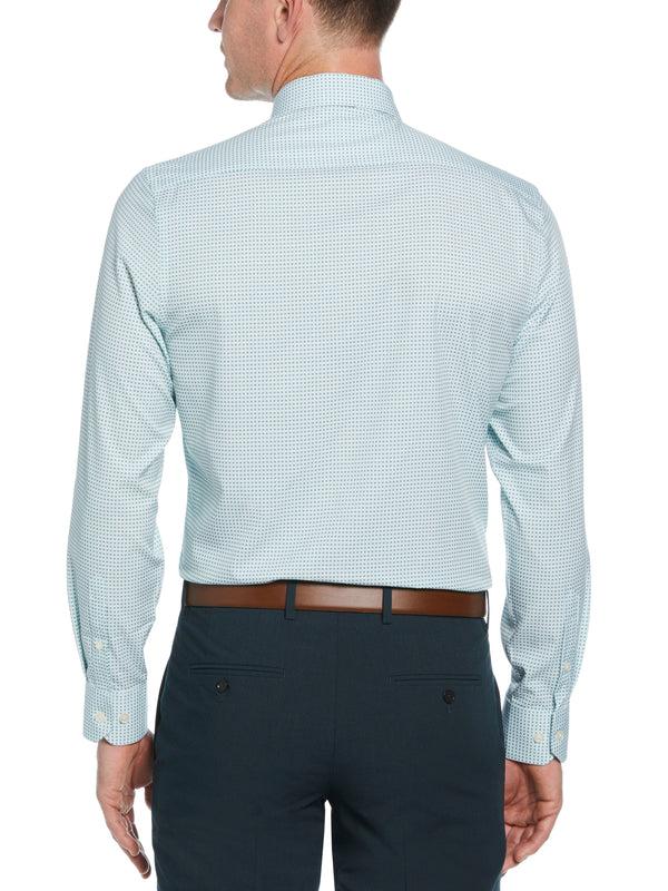 Perry Ellis 4-Way Stretch Big Check Shirt Green