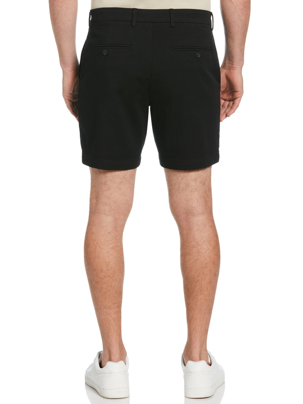Perry Ellis 7" Stretch Dyed Solid Twill Short Black