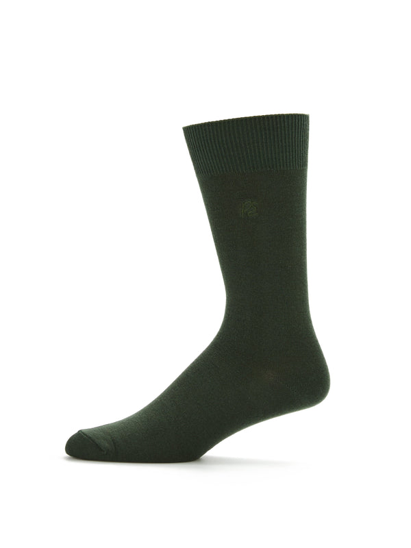 Perry Ellis Bamboo Logo Socks Plum Perfect