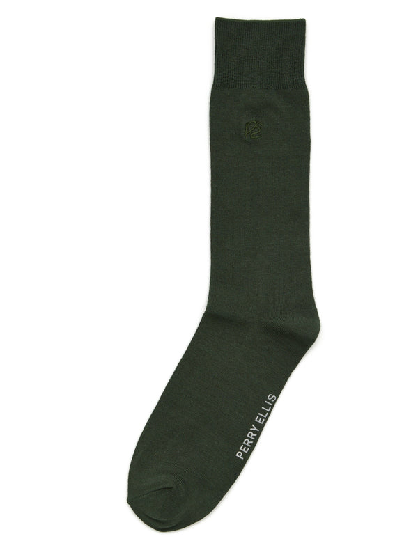 Perry Ellis Bamboo Logo Socks Plum Perfect