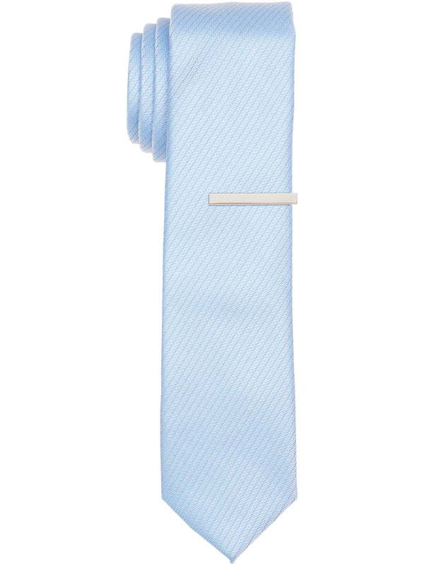 perry ellis Borrini Solid Slim Tie Light Blue