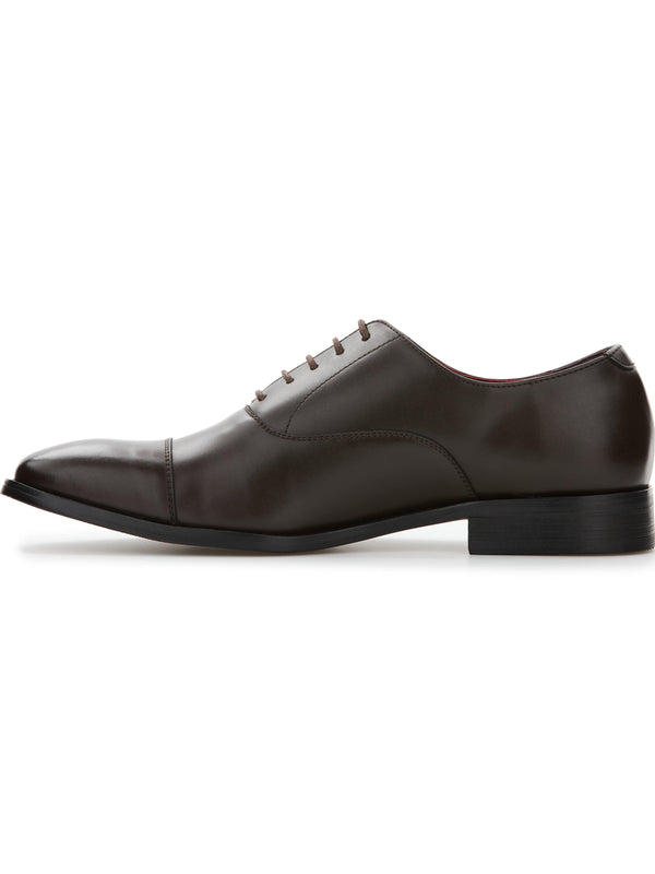 Perry Ellis Cap Toe Dress Shoe Coffee