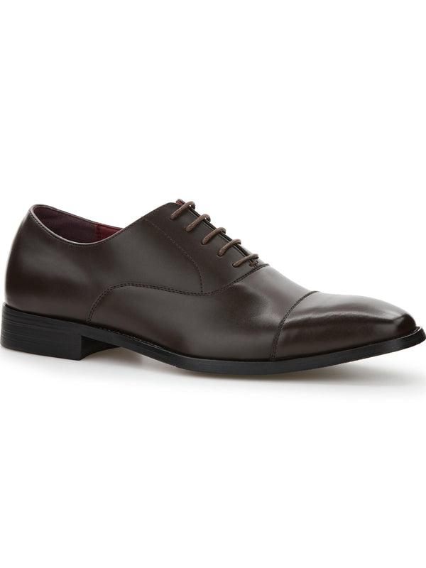 perry ellis Cap Toe Dress Shoe Coffee