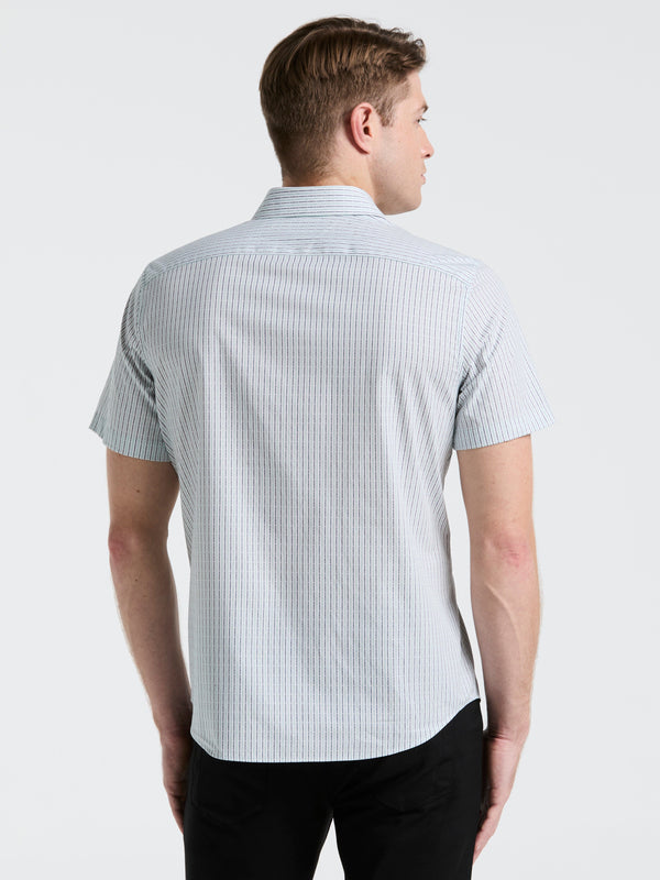 Perry Ellis Cotton Dobby Stripe Shirt Ether