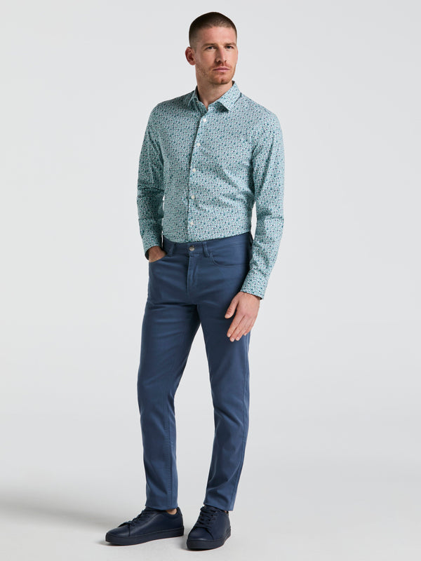 Perry Ellis Floral Print Shirt Wasabi