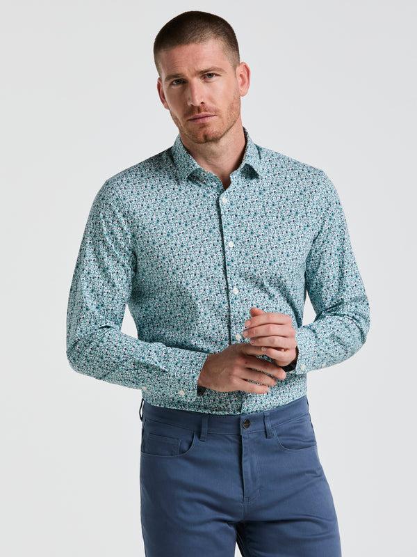 perry ellis Floral Print Shirt Wasabi