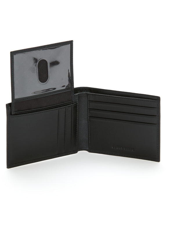 Perry Ellis Genuine Glazed Leather Wallet Black
