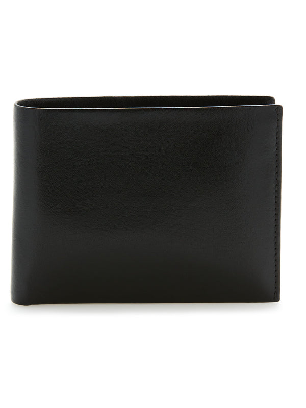 perry ellis Genuine Glazed Leather Wallet Black