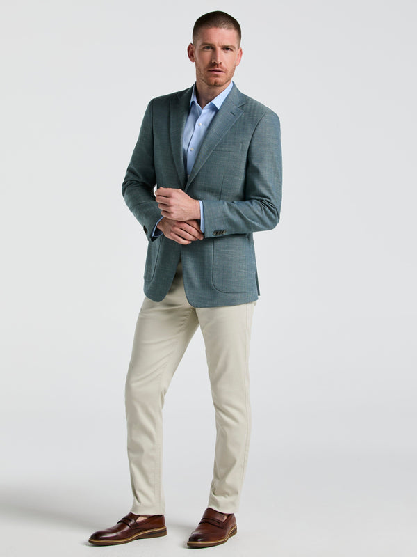 perry ellis Herringbone Pattern Sportcoat Green