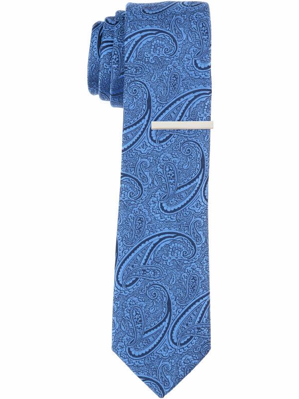 perry ellis Lidelle Paisley Slim Tie Blue