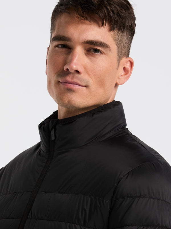 Perry Ellis Lightweight Puffer Jacket Black