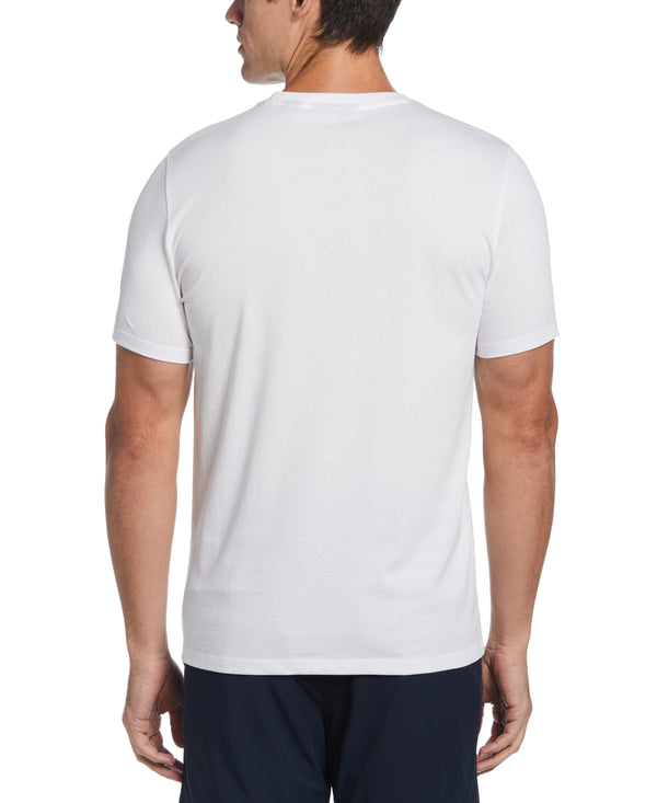 Perry Ellis Logo Cotton Tee Bright White