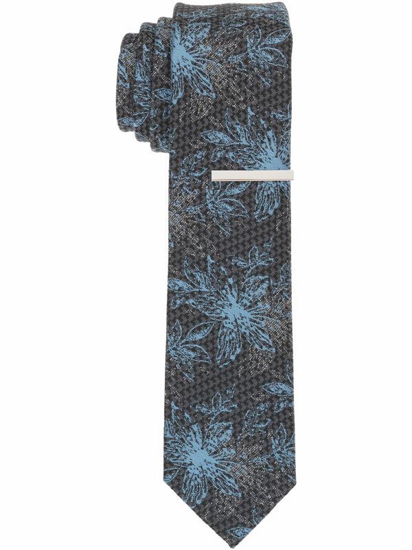 Perry Ellis Monato Floral Slim Tie Navy