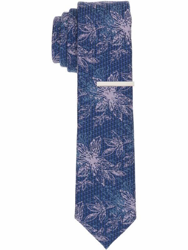 perry ellis Monato Floral Slim Tie Navy