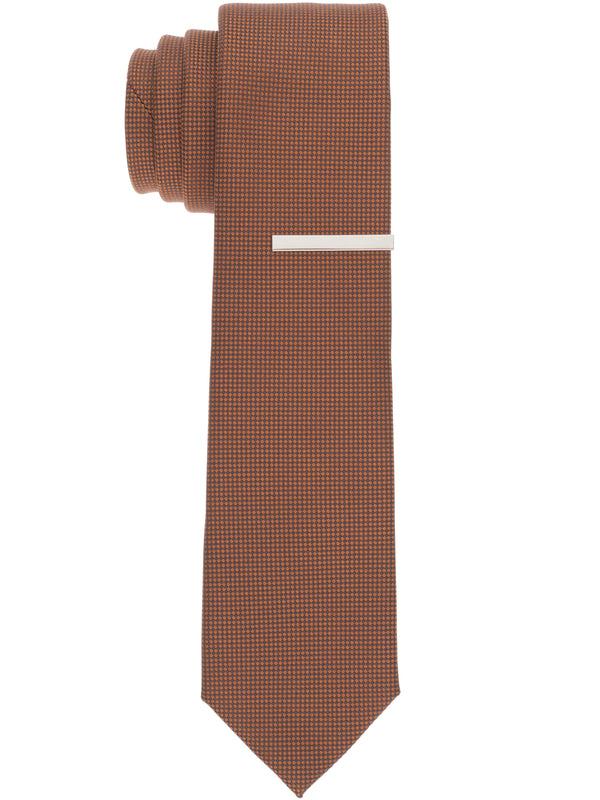 Perry Ellis Oxford Solid Slim Tie Charcoal