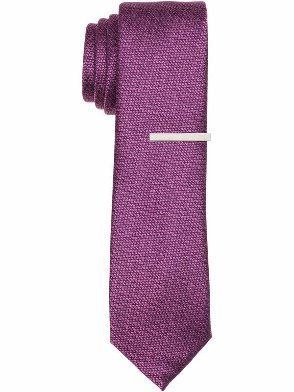 perry ellis Parker Abstract Slim Fit Tie Magenta