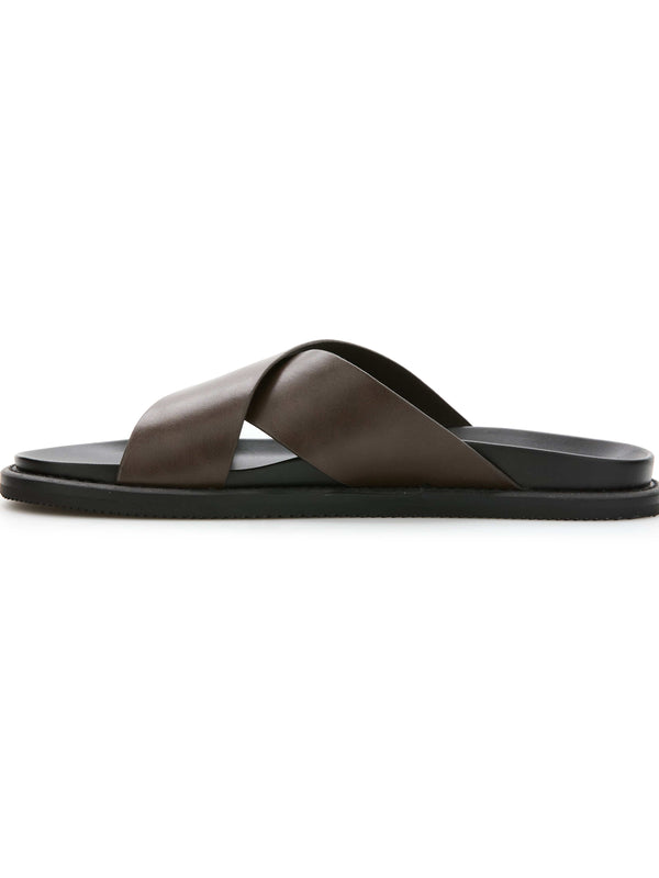 Perry Ellis Parker Slide Sandal Brown