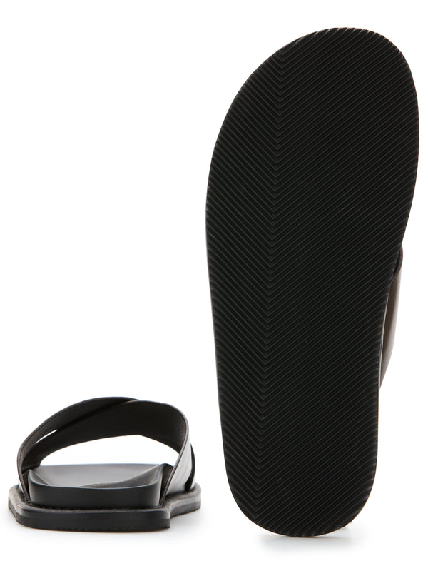 Perry Ellis Parker Slide Sandal Brown