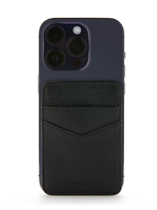 perry ellis Pebble Leather Phone Card Holder Blk