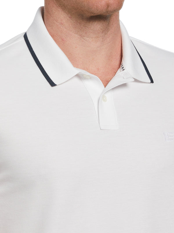 Perry Ellis Pique Polo Shirt Bright White