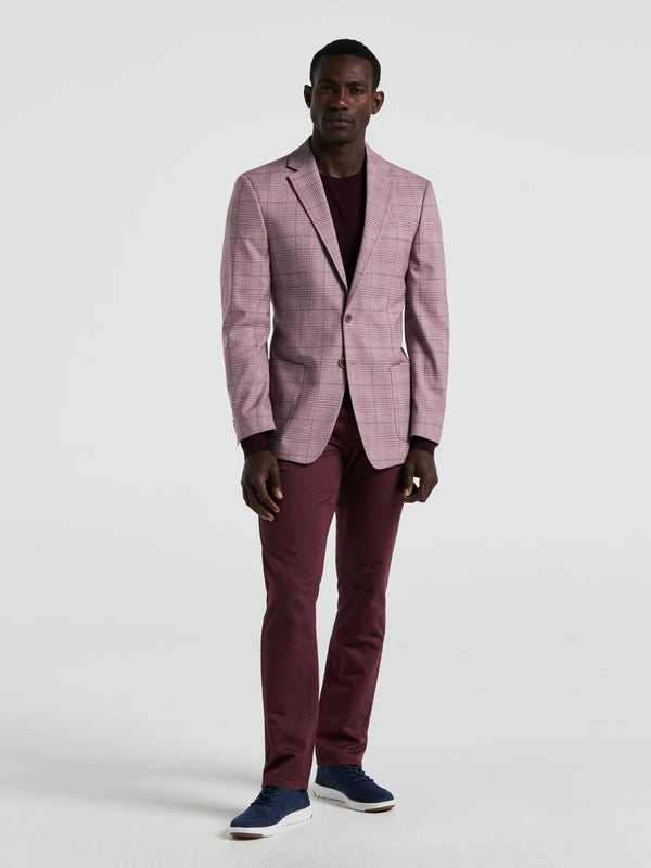 Perry Ellis Plaid Print Sportcoat Pink
