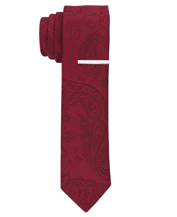 perry ellis Santord Paisley Tie Red