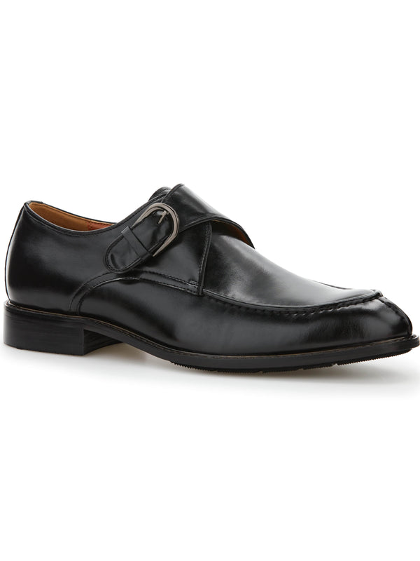 perry ellis Single Monk Strap Dress Shoe Black