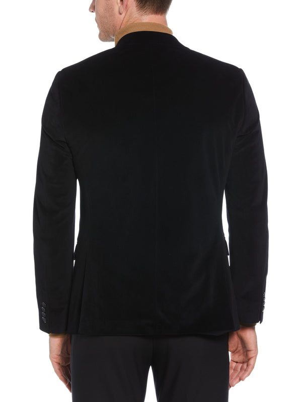 Perry Ellis Skinny Fit Velvet Sportcoat Black