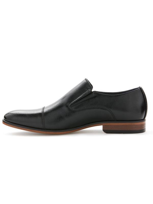 Perry Ellis Slick Cap Toe Slip-On Black