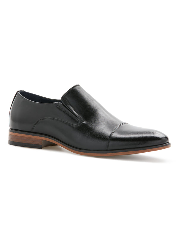 perry ellis Slick Cap Toe Slip-On Black