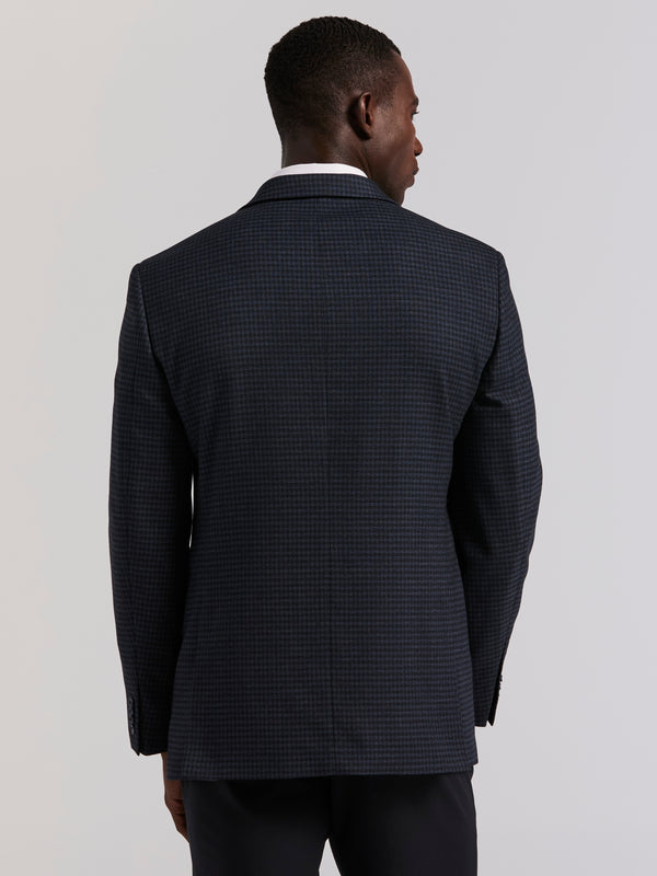Perry Ellis Slim Fit Check Sportcoat Navy