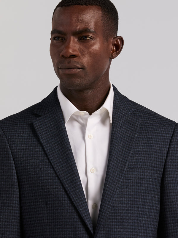 Perry Ellis Slim Fit Check Sportcoat Navy