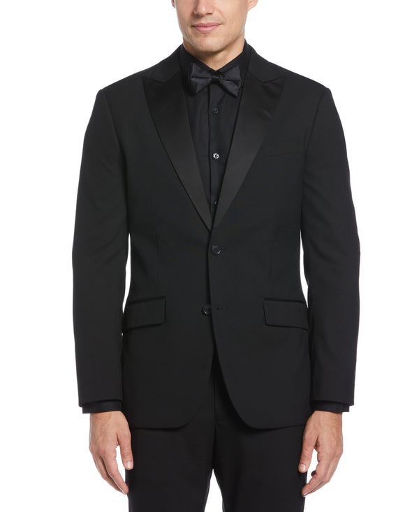 perry ellis Slim Fit Contrast Tuxedo Jacket Black