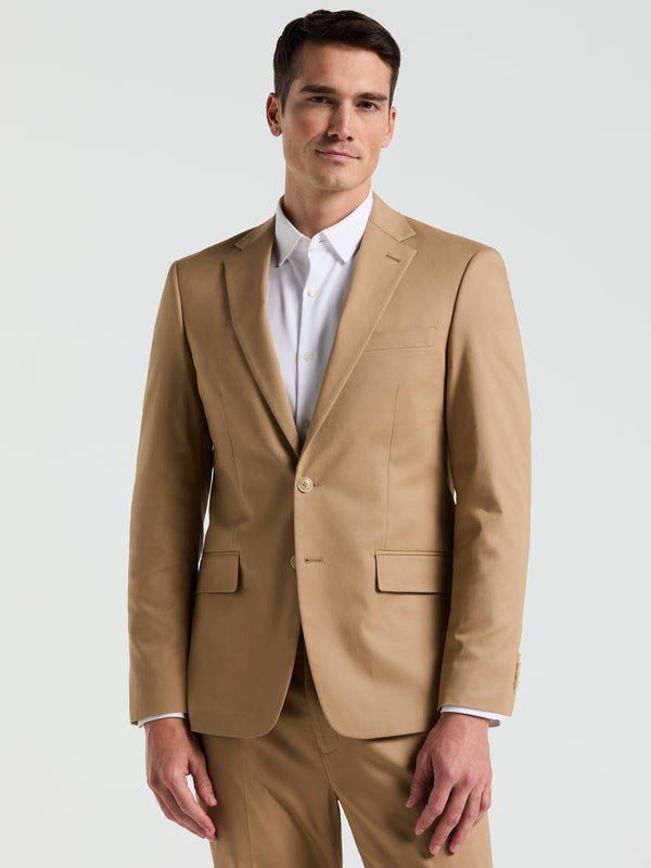 perry ellis Slim Fit Cotton Blend Suit Jacket Tan