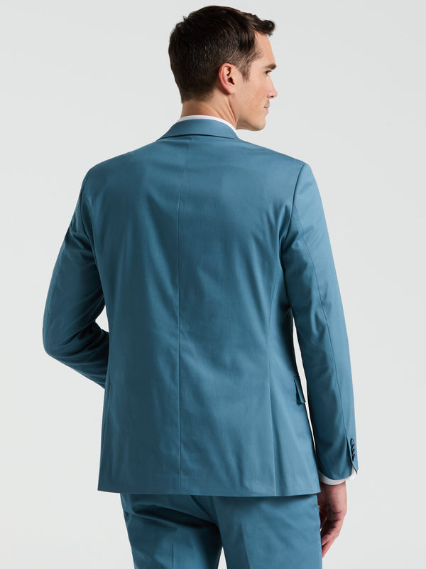 Perry Ellis Slim Fit Cotton Blend Suit Jacket Teal